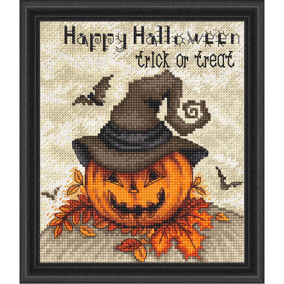 Letistitch Trick or Treat Kit & Frame Counted Cross-Stitch - Walmart.com