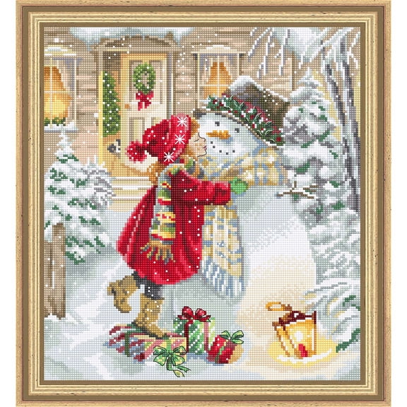 Letistitch Winter Playtime Counted Cross-Stitch Kit
