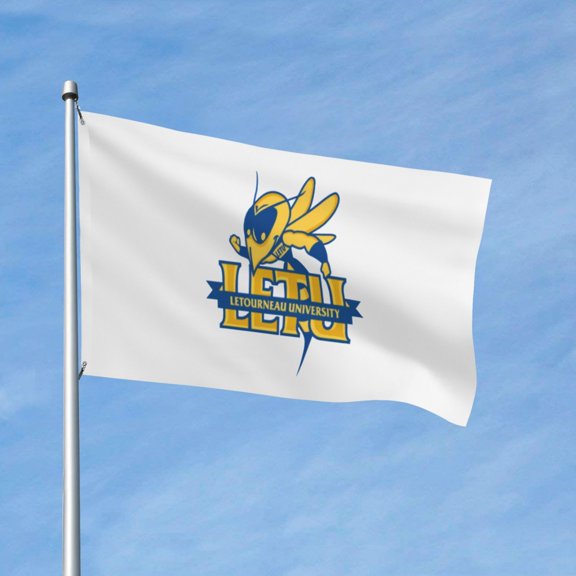Letourneau University Logo 3x5 Ft Flag Double Sided Indoor Outdoor Double Stitched Polyester Flag With 2 Grommets-Both Side Can Be Read