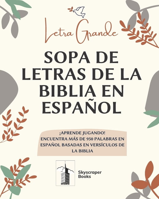 Letra Grande Sopa De Letras De La Biblia En Español, Aprende Jugando ...