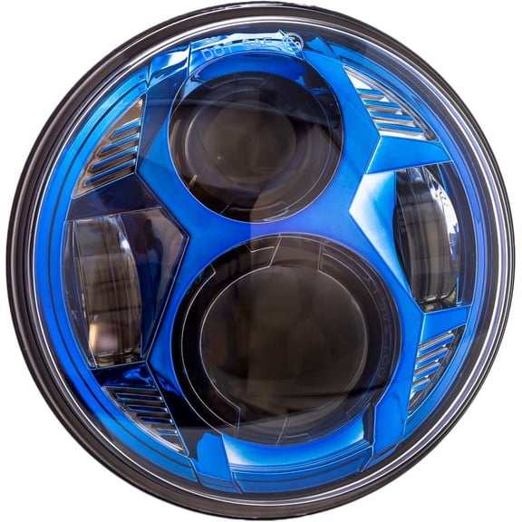 Letric Lighting Co LLC-CC-5B 5.75in. LED Headlight - Color Collection Wide-Array LED - Blue