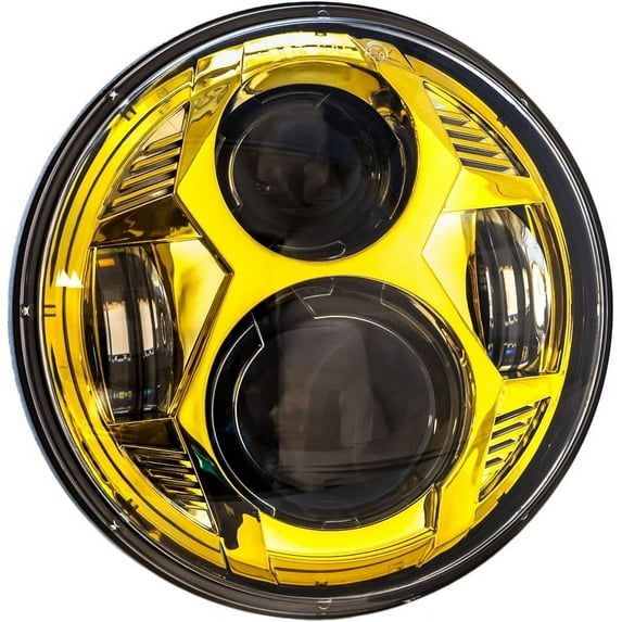 Letric Lighting Co LLC-CC-5G 5.75in. LED Headlight - Color Collection Wide-Array LED - Gold