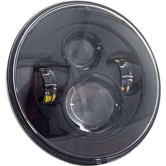 Letric Lighting Co. LLC-ILH-7B 7in. LED Headlight for fits Indian - Premium LED - Black