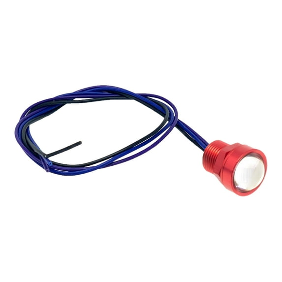 Letric Lighting Co LLC-RFRS-RA Royal Flush 9/16in. OD. G2 LED - Red with Red/Amber LED (3 Wire)