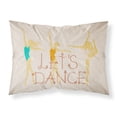 thumbnail image 1 of Lets Dance Linen Light Fabric Standard Pillowcase, 1 of 2