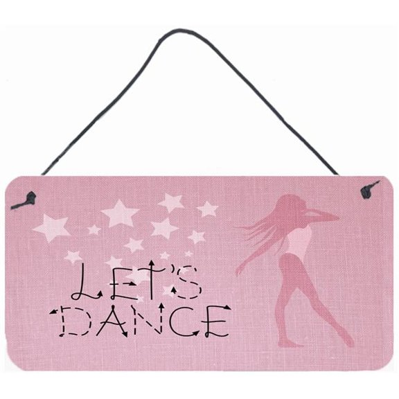 Lets Dance Linen Pink Wall or Door Hanging Prints