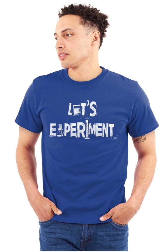 Lets Experiment Science Geek Flirting Men's Graphic T Shirt Tees Brisco Brands X