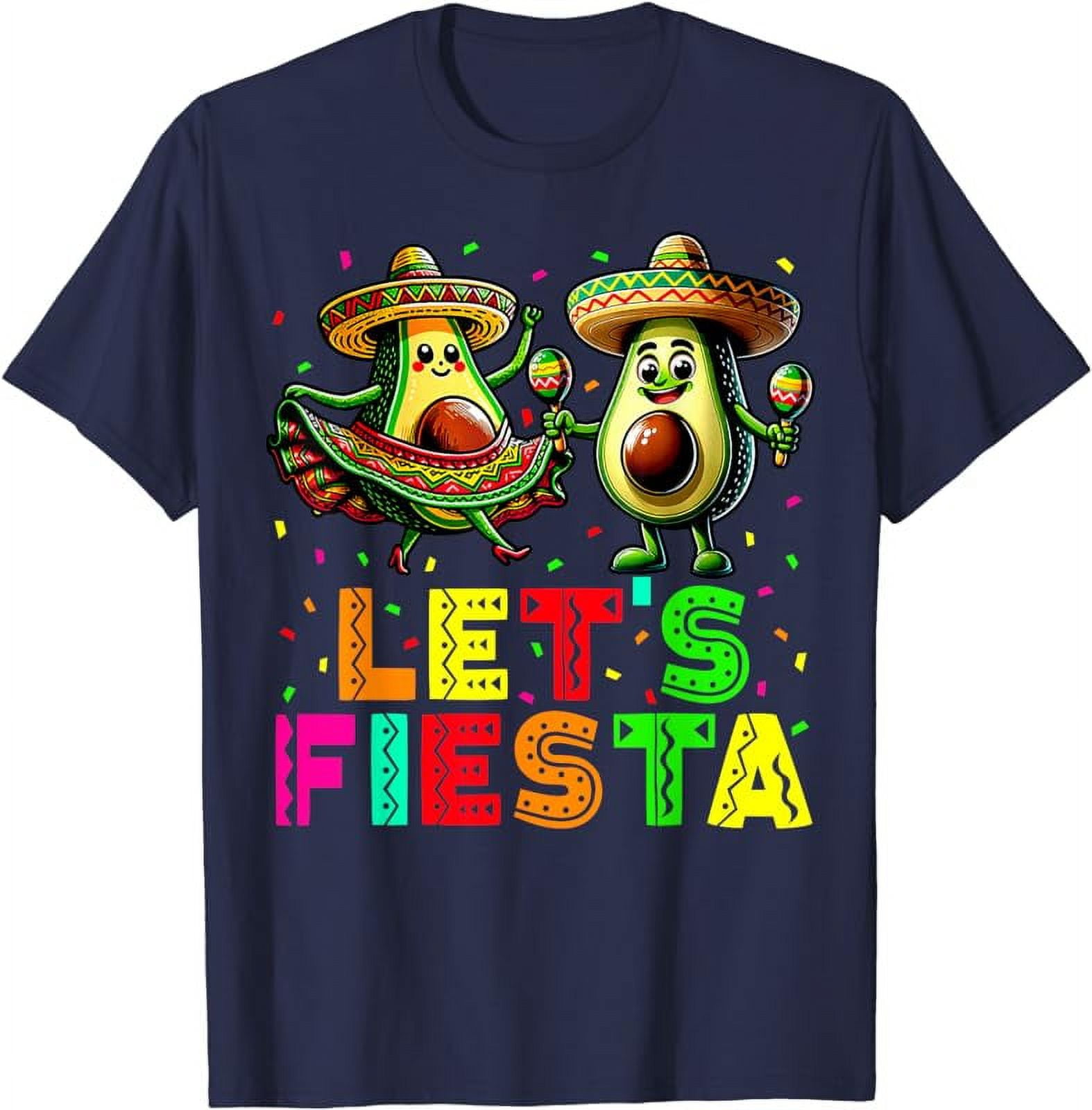Lets Fiesta 5 Cinco De Mayo For Women Men Boys Girls Mexican T-Shirt ...