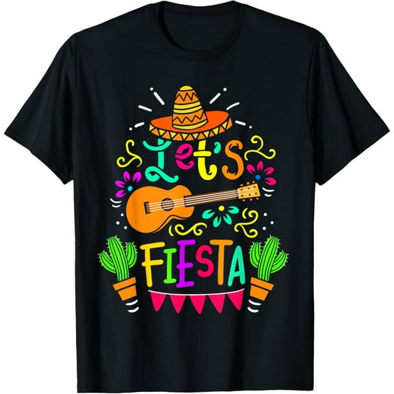 Lets Fiesta Cinco De Mayo Fiesta Squad Mexican Family Kids T-Shirt100% cotton
