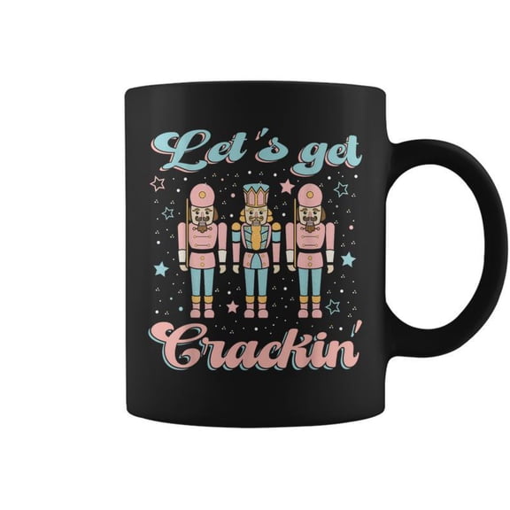 Lets Get Crackin Matching Christmas Nutcracker Soldier Coffee Mugs