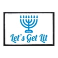 thumbnail image 1 of Let's Get Lit - Menorah - White Background - Removable Patch, 1 of 3