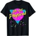 thumbnail image 1 of Lets Get Physical Workout Gym Men Women Short Sleeve Black T-Shirt, 1 of 5