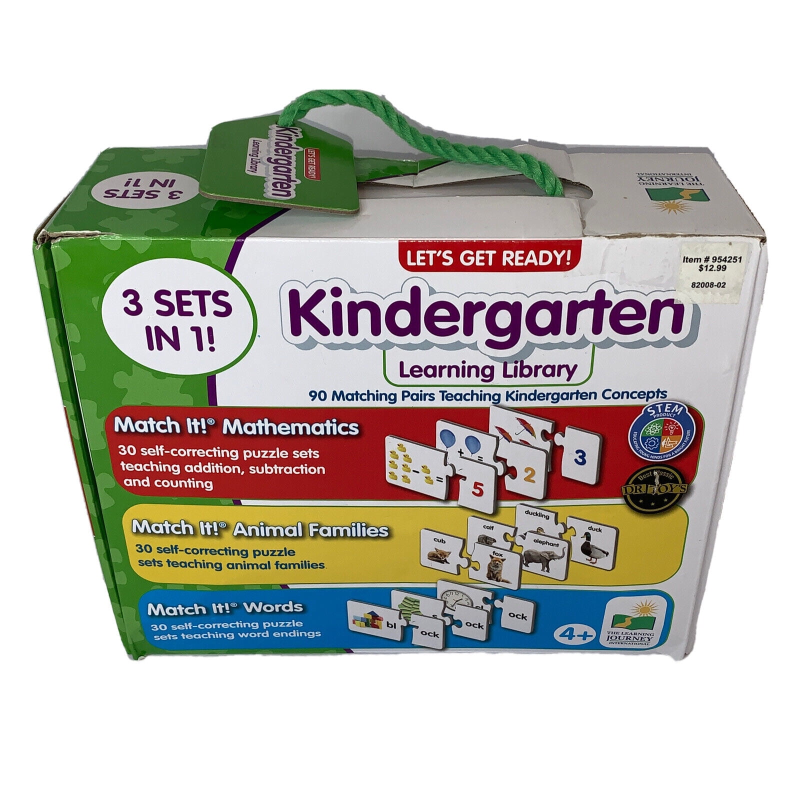 Let's Get Ready! ABC Alphabet Flashcards 3in1 Kindergarten Learning