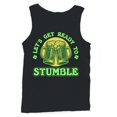 thumbnail image 1 of Lets Get Ready to Stumble Funny St. Patricks Day Beer Design Men's Tank Top, 1 of 3
