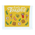 thumbnail image 1 of Lets Get Toasted Funny Breakfast Brunch Tea Towel, 1 of 4