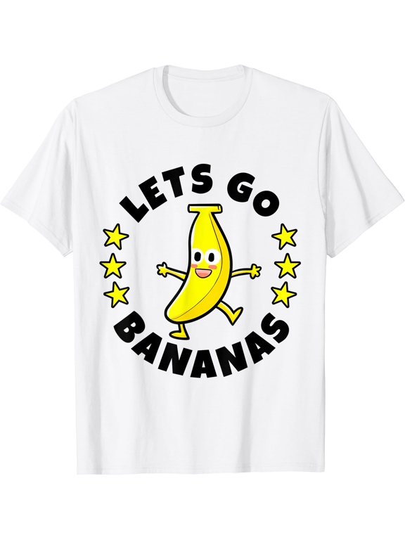 Lets Go Bananas Shirt | Fruit Pun Shirt | Banana T-Shirt, Vintage T-Shirt