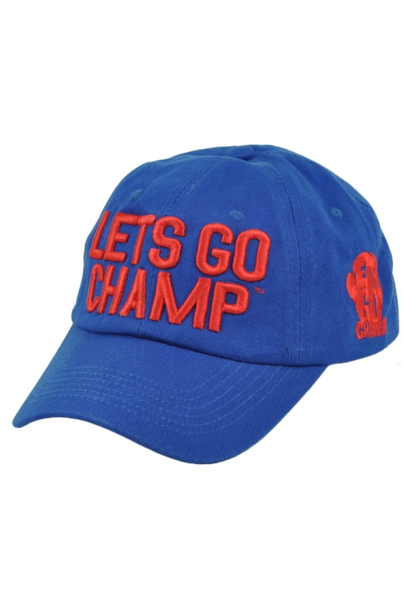 Lets Go Champ Shannon The Cannon Boxer Blue Red Clip Buckle Hat Cap Curved Bill