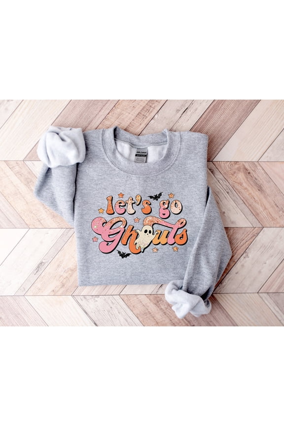 Lets Go Ghouls Shirt, Halloween Shirt,Retro Fall Tee,2022 Halloween T-Shirt, Ghost Shirt,S