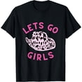 thumbnail image 1 of Lets Go Girls Vintage Western Bachelorette Southern Cowgirl T-Shirt Black Medium, 1 of 4