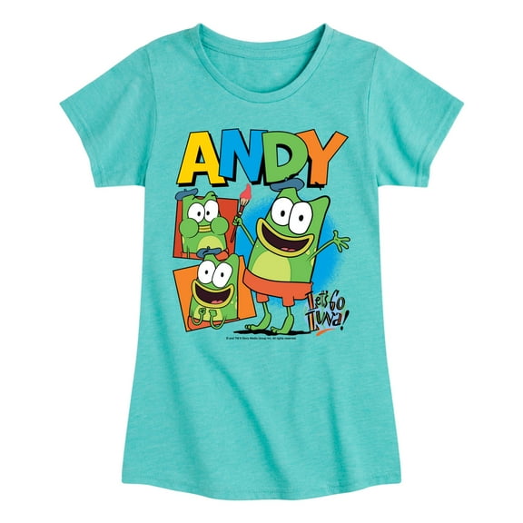 Lets Go Luna - Andy  - Toddler And Youth Girls Fitted Short Sleeve Tee