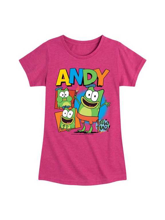 - Andy - Toddler And Youth Girls Fitted Short Sleeve Tee