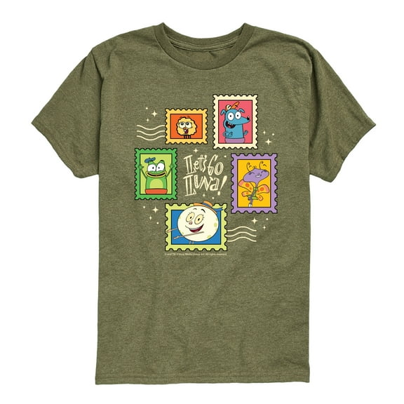 Lets Go Luna - Luna Stamps - Toddler And Youth Short Sleeve Tee