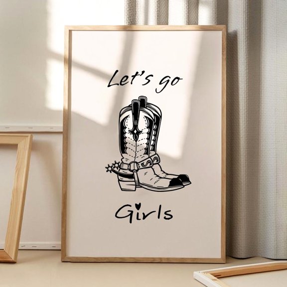 Lets Go Poster Decor , Poster Print Only