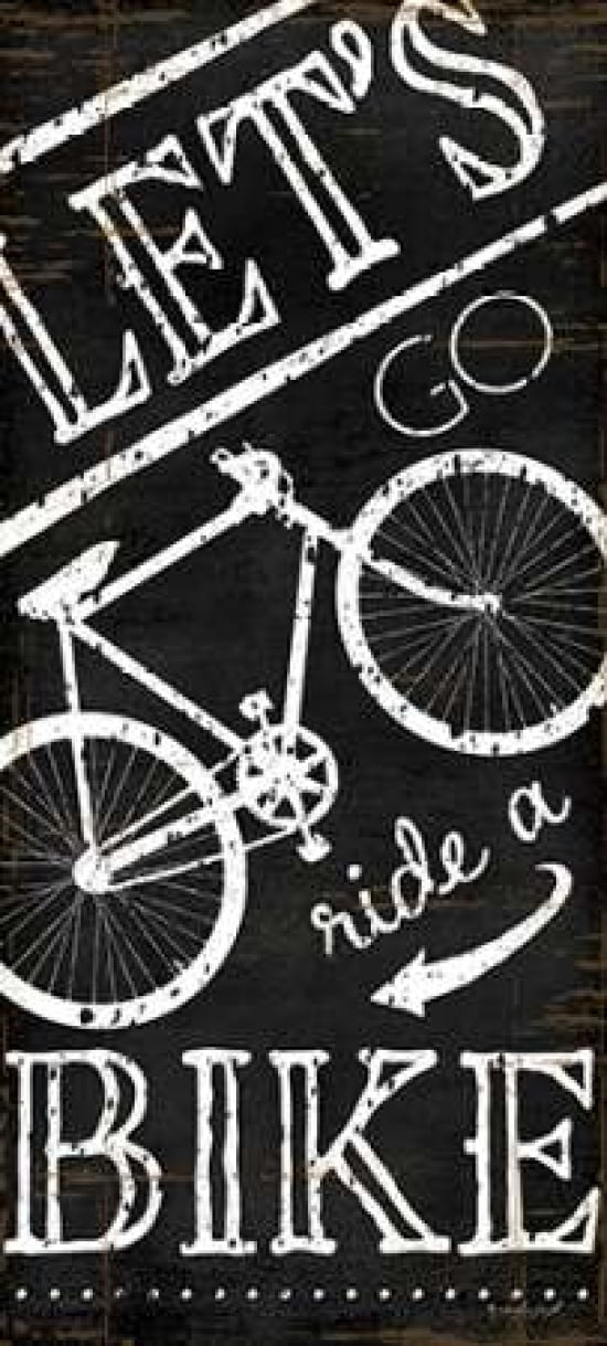 Lets Go Ride a Bike Canvas Art - Jennifer Pugh (10 x 20)