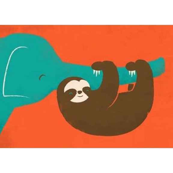Lets Hang Poster Print by Jay Fleck (9 x 12)