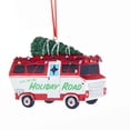 thumbnail image 1 of Lets Hit the Holiday Road Red and White Camper Christmas Holiday Ornament, 1 of 4