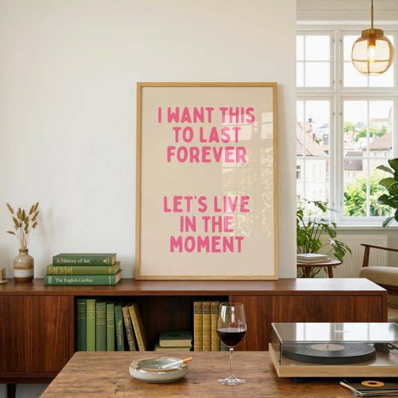 Lets Live In The Moment Poster, Sonny Fodera, Ibiza Colourful Cute Unique Funky, House Music, Lyric, Music Inspired Bedroom And Office Decor