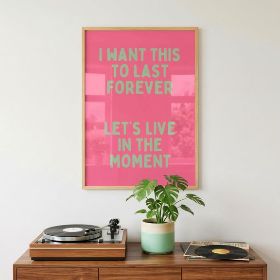 Lets Live In The Moment Poster, Sonny Fodera, Ibiza Colourful Cute Unique Funky, House Music, Lyric, Studio And Gallery Wall Decor