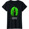 thumbnail image 1 of Lets Make A Cornichon! Valentines Funny Pickle Women's Fun and Fashionable Graphic Print T-Shirt, 1 of 4