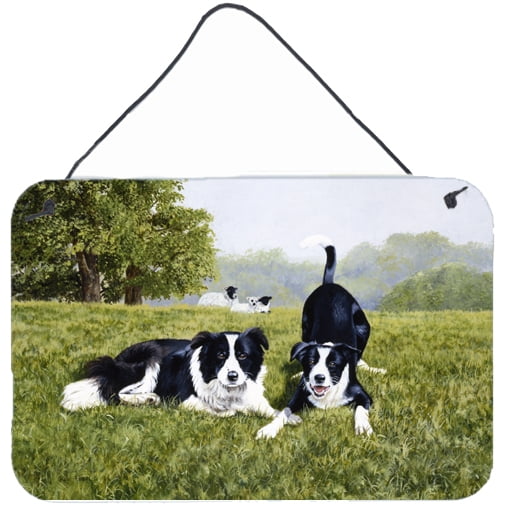 Lets Play Border Collie Wall or Door Hanging Prints