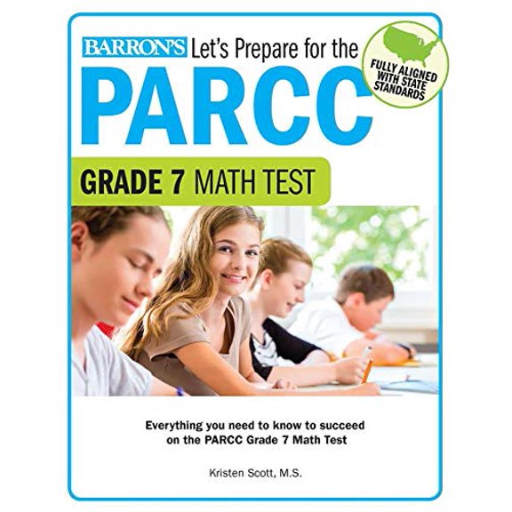Pre-Owned Let's Prepare for the PARCC Grade 7 Math Test (Paperback) 1438008201 9781438008202