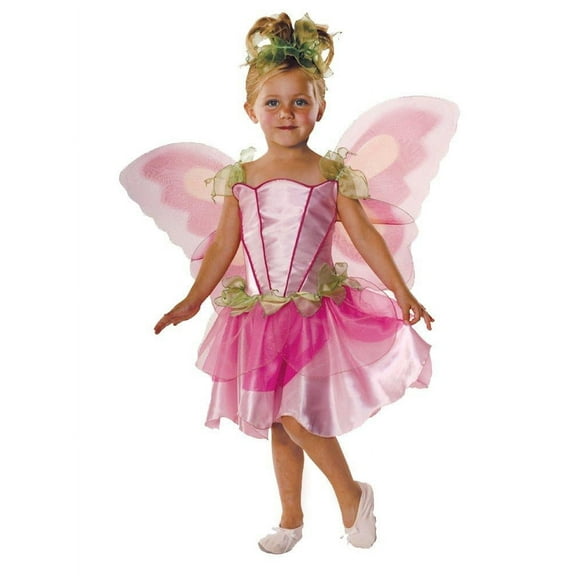 Pink Butterfly Fairy Halloween Fancy-Dress Costume for Child, Big Girls M (8-10)