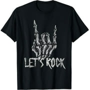 Lets Rock Band Tees - Rock And Roll Concert Graphic Tees T-Shirt