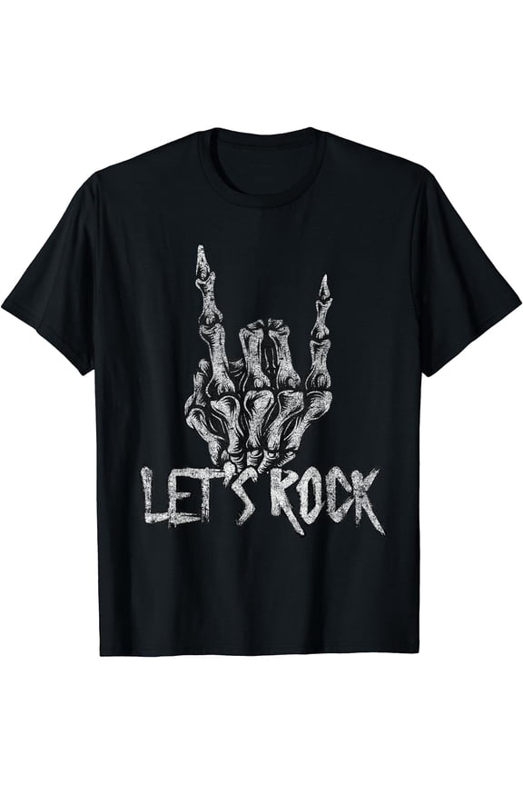Lets Rock Band Tees - Rock And Roll Concert Graphic Tees T-Shirt