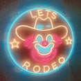 thumbnail image 1 of "Lets Rodeo" Custom LED Flex Neon Sign With Remote Dimmer, 1 of 5