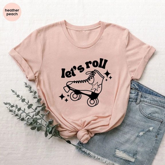 Lets Roll Shirt, Roller Skating Tshirt, Roller Skater Gift, Skater Girl Tshirt, Summer Holiday Shirt, Skater Lover Gift Shirt, Skating Gift SWEATSHIRT All Size S-5XL