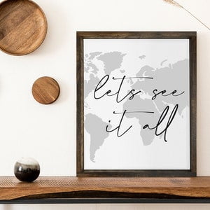 Lets See It All Map Poster, 16x24 UNFRAMED