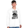 thumbnail image 1 of Lets Taco Bout It Tuesday Funny Food Unisex Fleece Graphic Zip Up Hoodie Brisco Brands 3X, 1 of 5