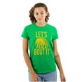 thumbnail image 1 of Lets Taco Bout It Tuesday Funny Food Womens Slim Fit Graphic Tee Brisco Brands M, 1 of 5