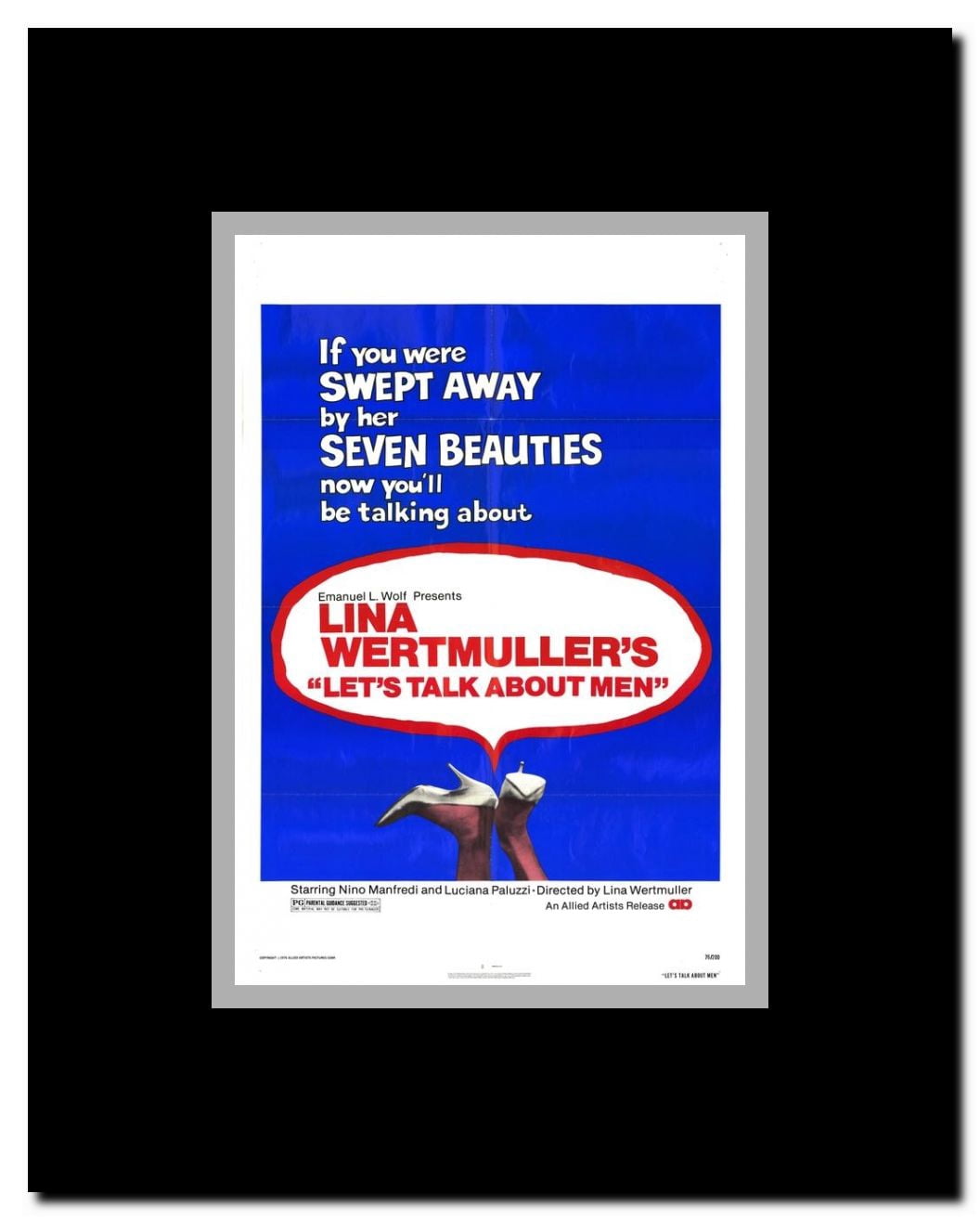 Lets Talk About Men Framed Movie Poster