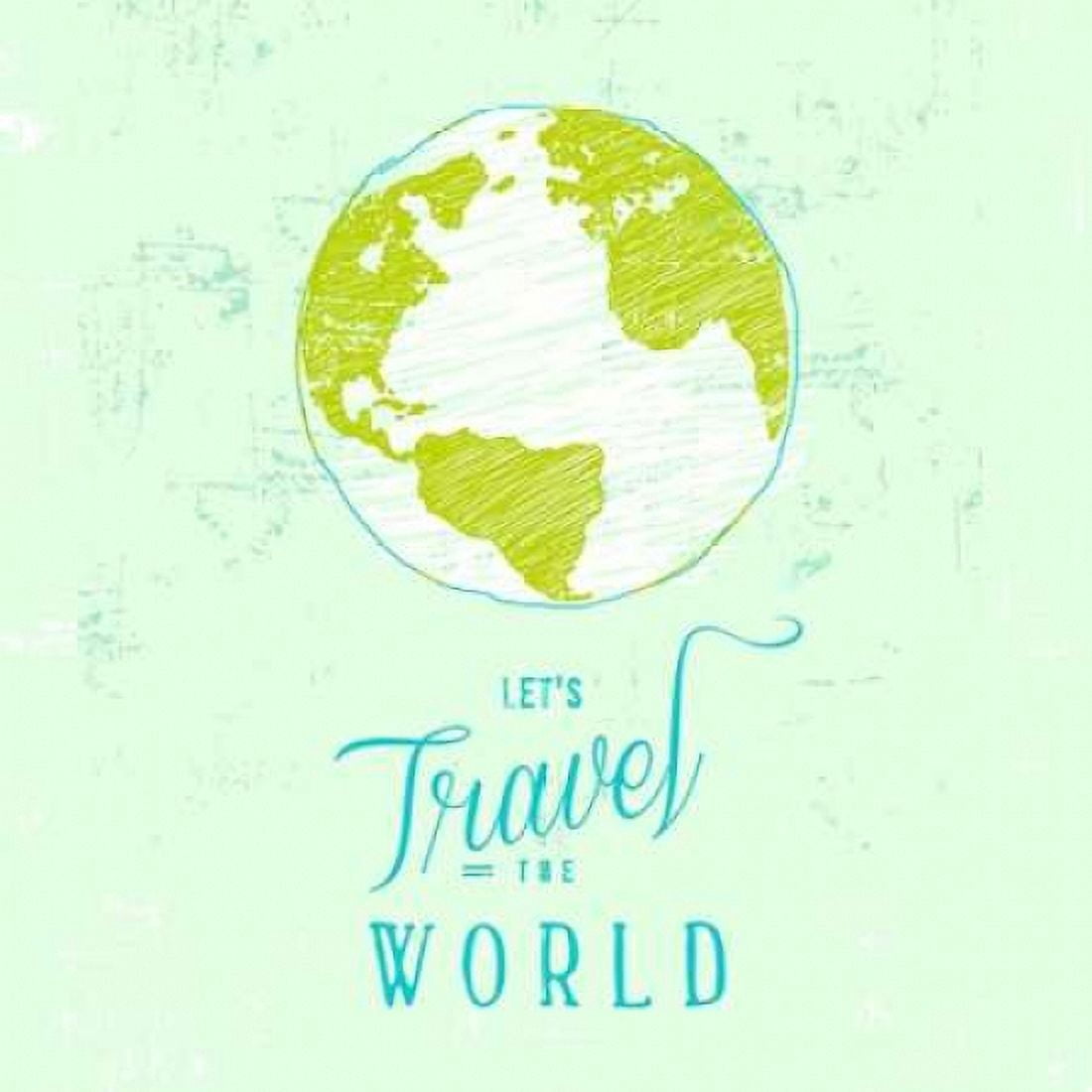 Lets Travel 1 Canvas Art - Z Studio (24 x 24)