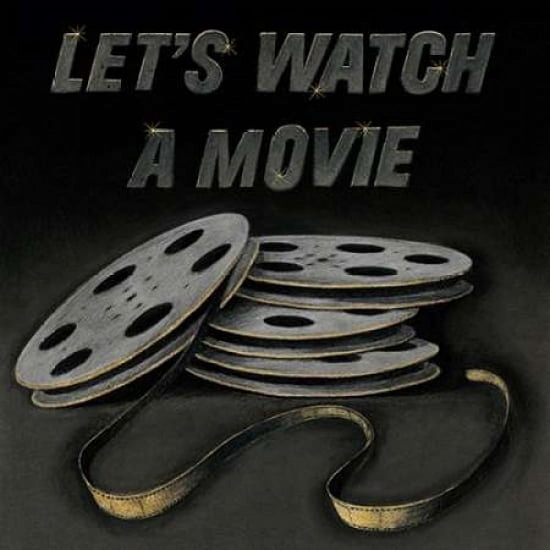 Lets Watch a Movie Canvas Art - Wild Apple Portfolio (24 x 24)