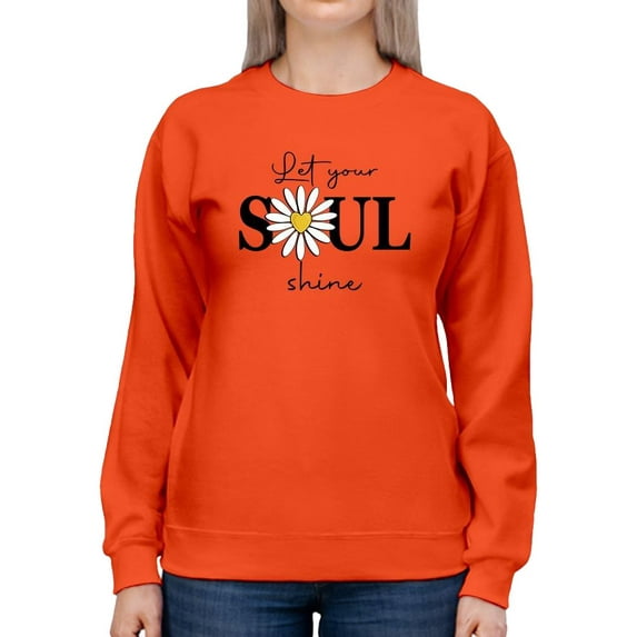Lets Your Soul Shine Daisy Sweatshirt Women -Image by Shutterstock, Female XX-Large