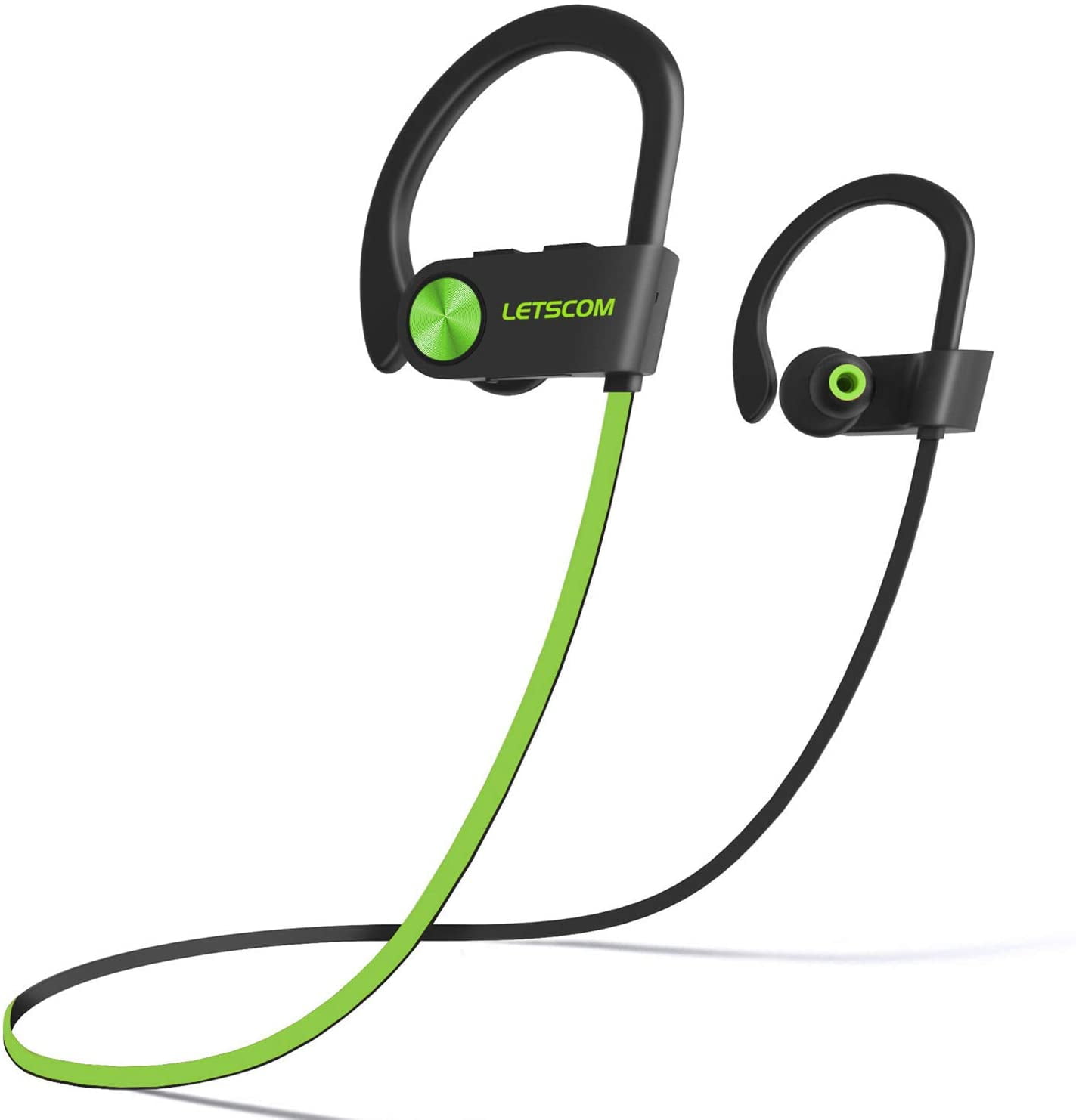 Letscom U8I Earbud Headphones GreenBlack