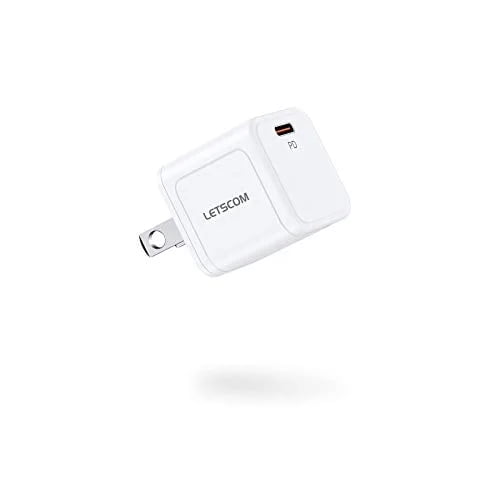 Letscom USB C Charger 20W Fast Charger Compact - FC236 - White