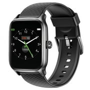 Letsfit EW1 Black/Gray Apple/Android-Compatible Bluetooth Fitness Smart Watch